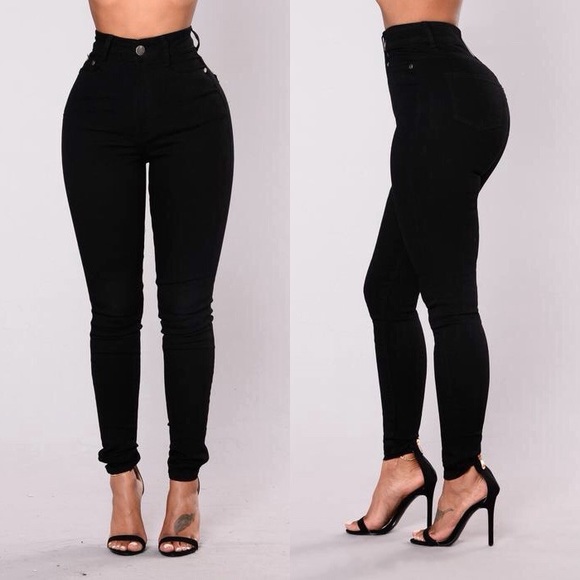 Fashion Nova NWT Coraline High Rise Black Jeans 11 - Picture 5 of 9